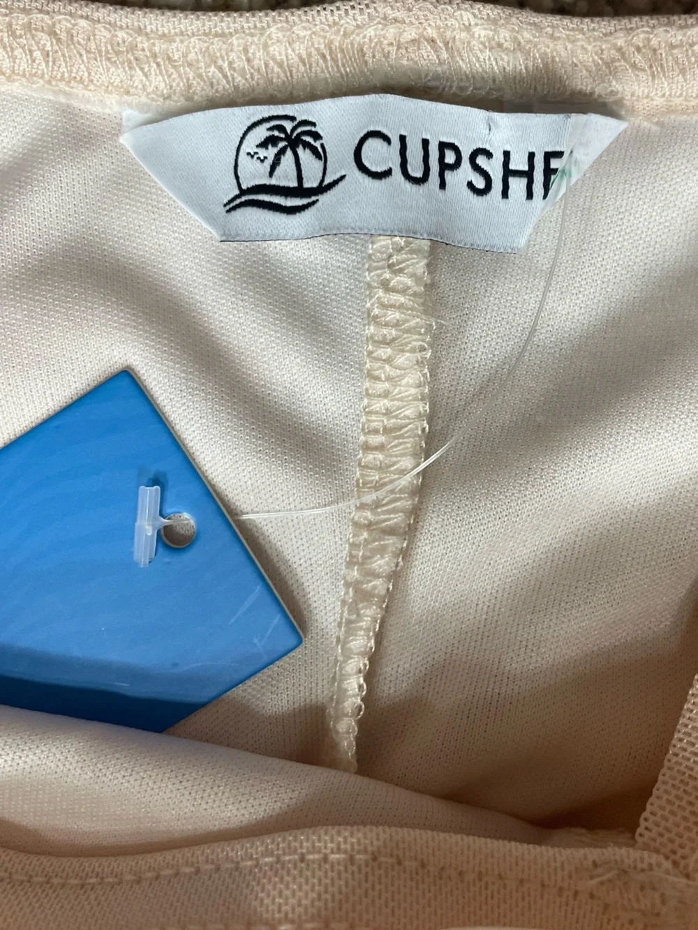 Cupshe Sweet Rosewater Ruched Spaghetti-Strap Top with Flower Accent NWT